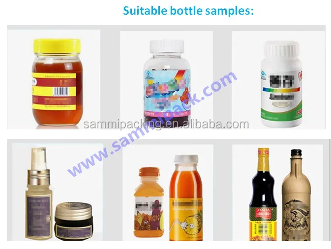 Semi automatic Round bottle labeling machine with date printer